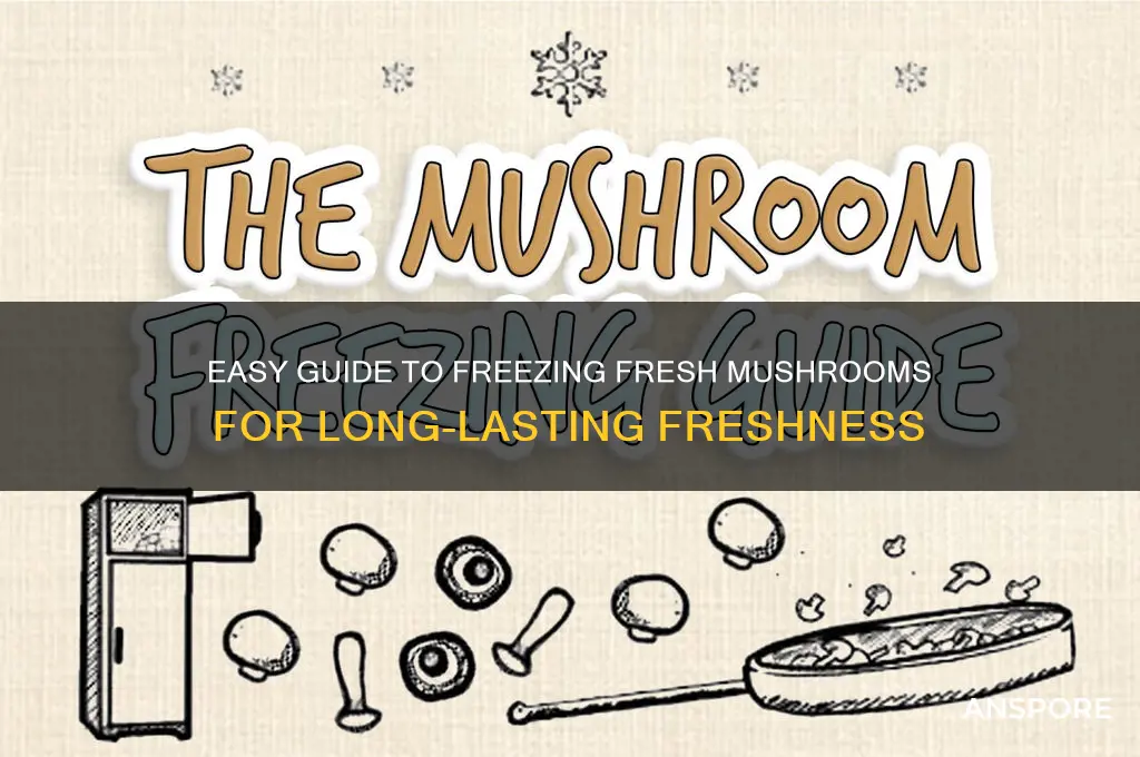how can i freeze fresh mushrooms