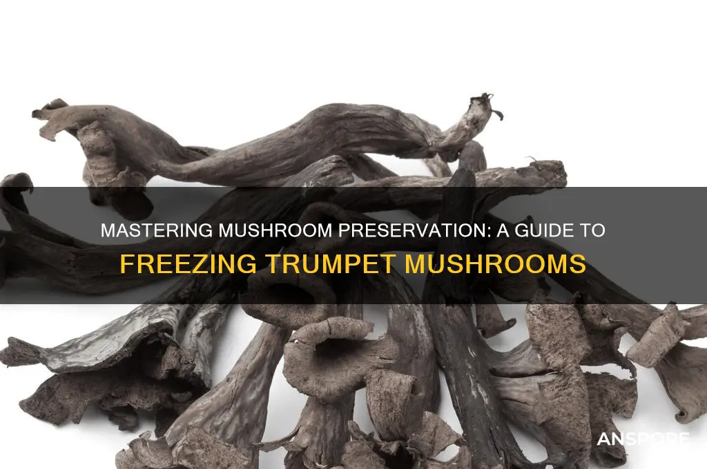 how can i freeze trumpet mushrooms