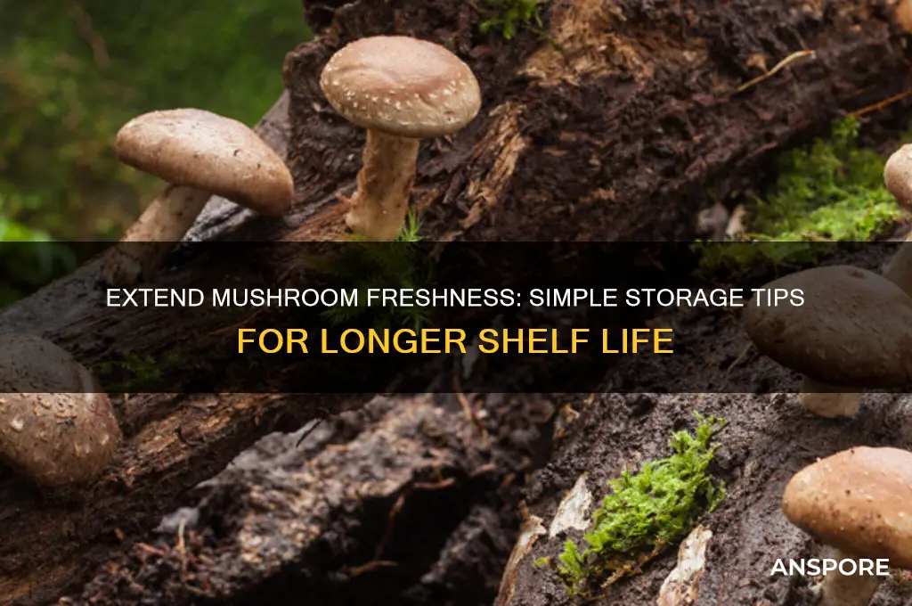 how can i keep mushrooms fresh longer