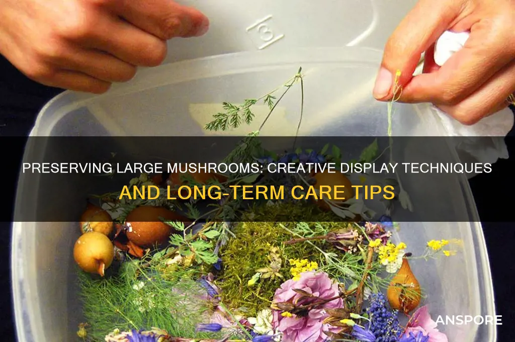 how can i preserve a large mushroom for display
