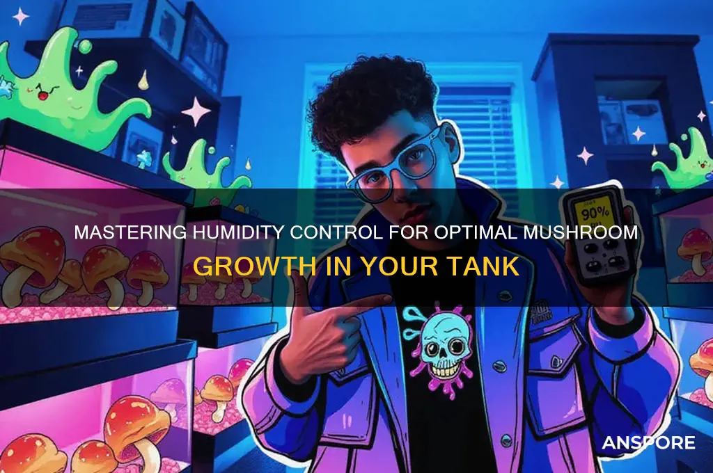 how can i race the humidity in my mushroom tanck