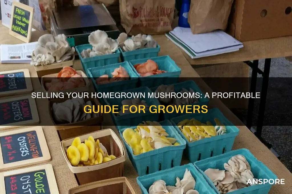 how can i sell mushrooms i grow