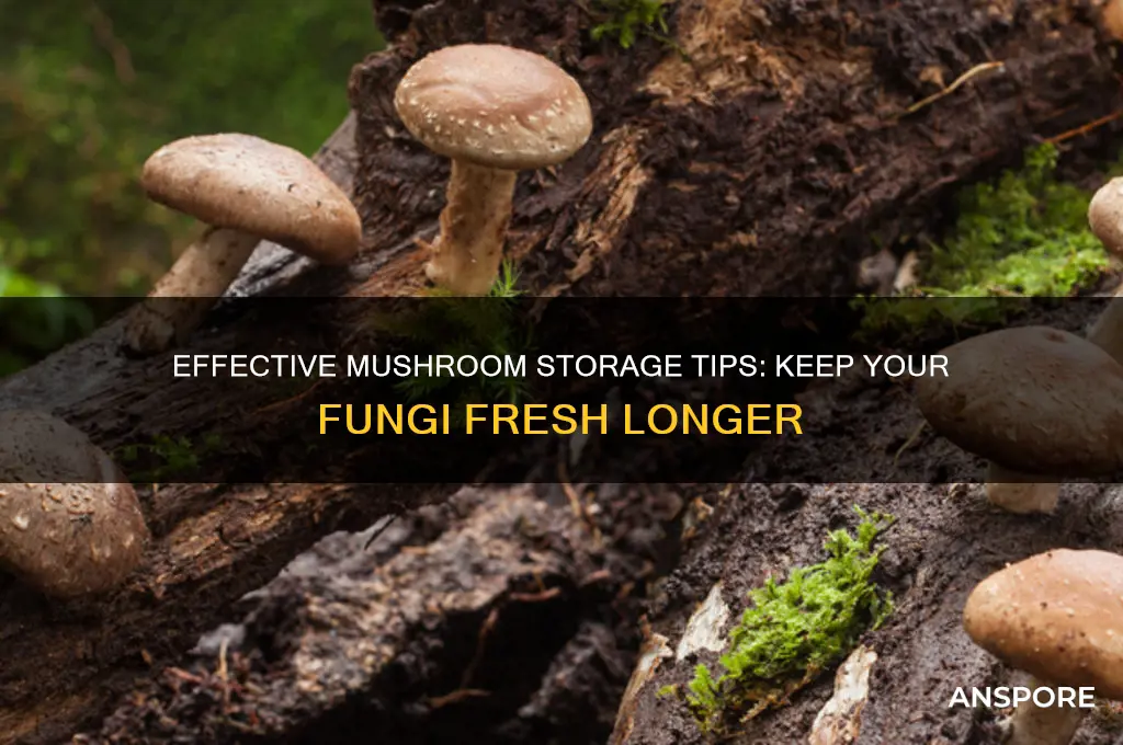 how can you store mushrooms