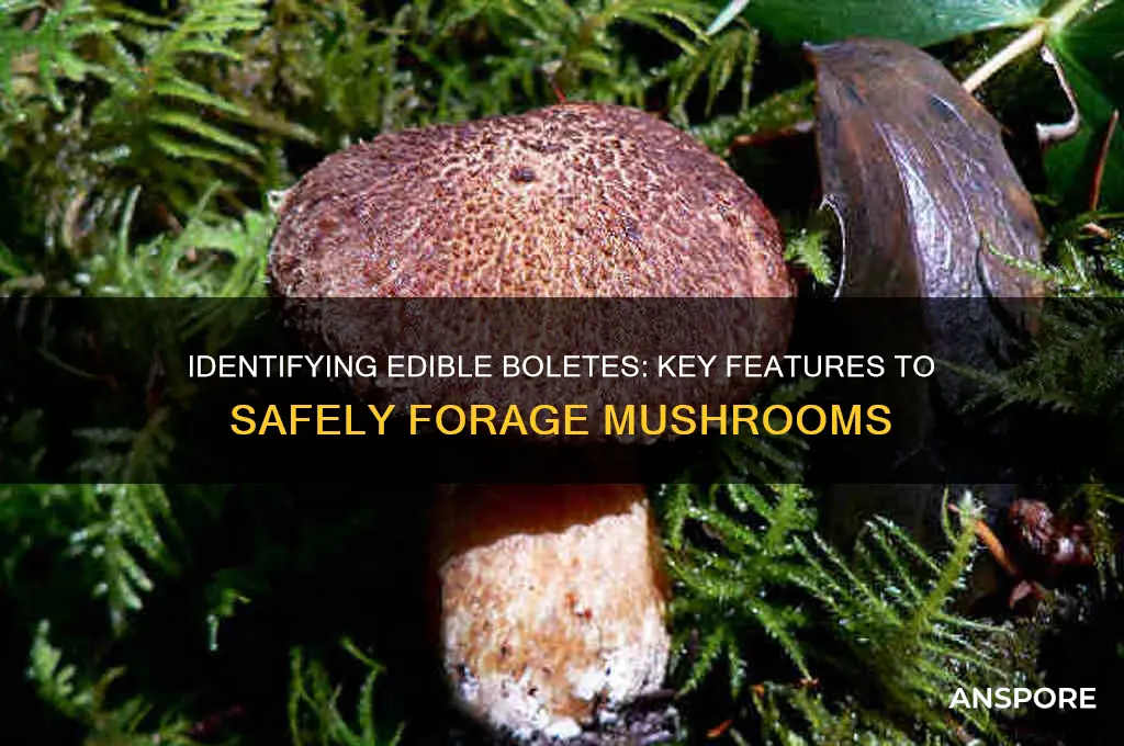 how can you tell if a bolete mushroom is edible