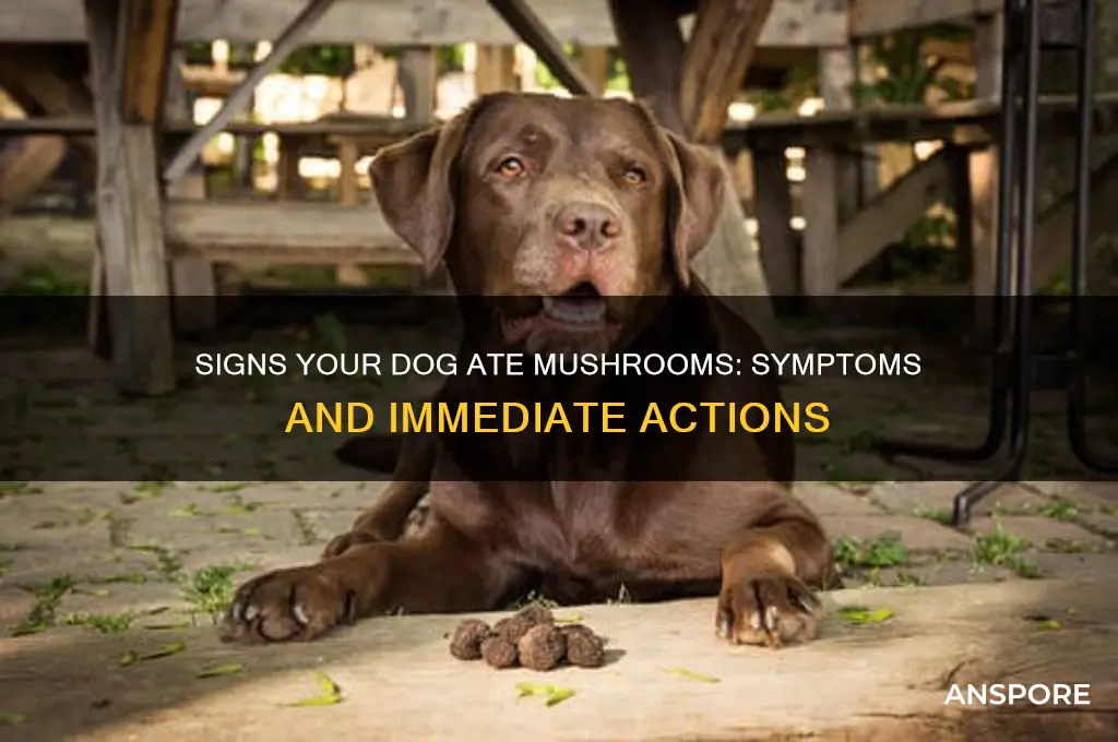 how can you tell if a dog has eaten mushrooms
