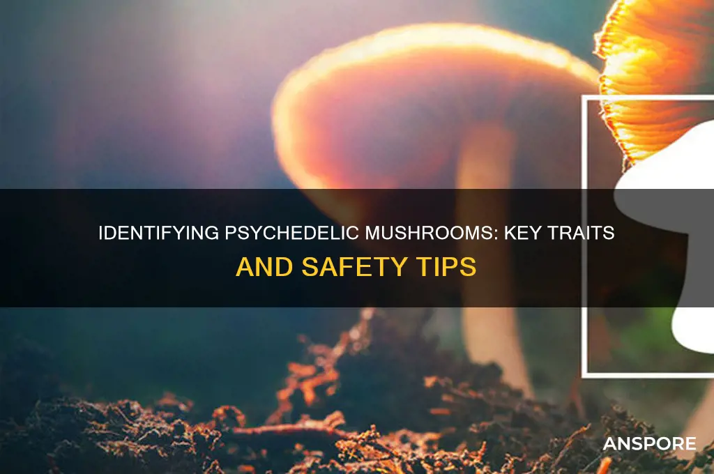 how can you tell if a mushroom is psychedelic