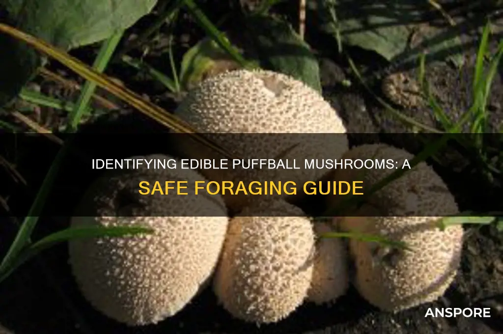 how can you tell if a puffball mushroom is edible