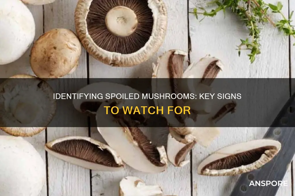 how can you tell if mushrooms are spoiled