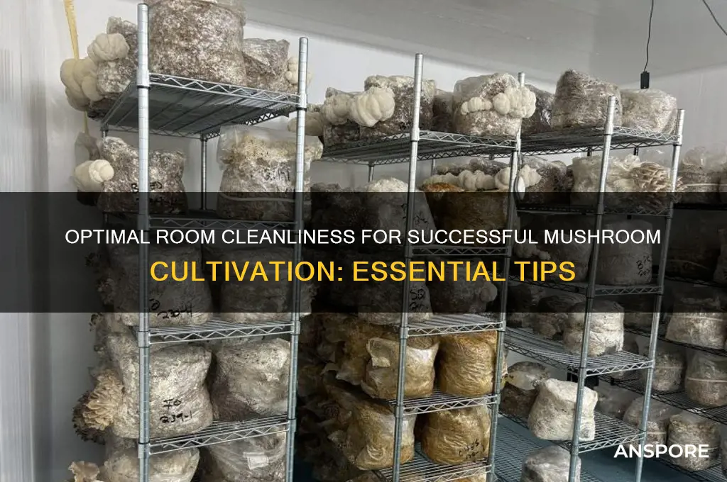 how clean should room be to grow mushrooms