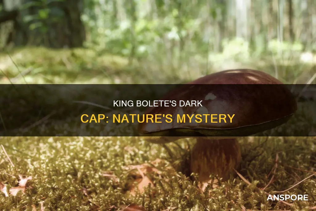 how come king bolete mushrooms cap is darker