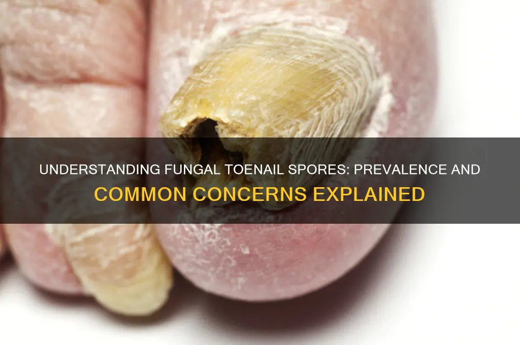 how common are fungal toenail spores