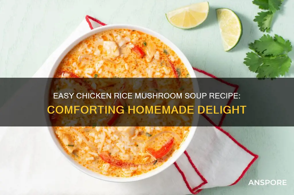 how cook chicken rice mushroom soup