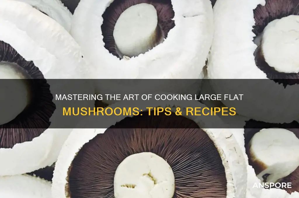 how cook large flat mushrooms