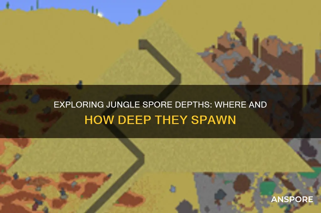 how deep do jungle spores spawn