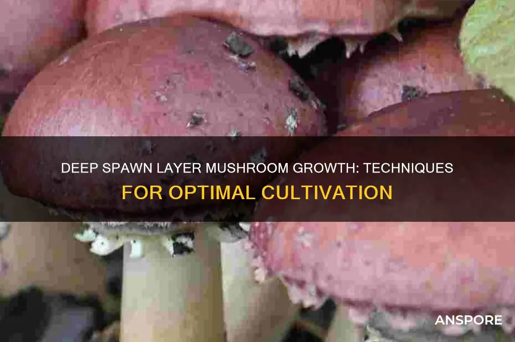 how deep spawn layer mushroom grow