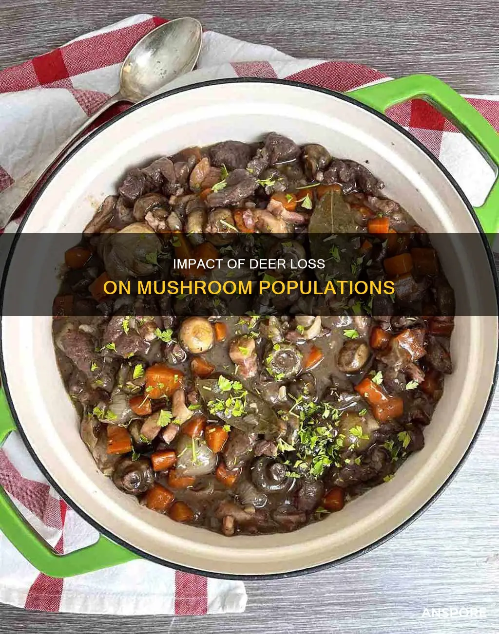 how did losing deer affect the mushroom population