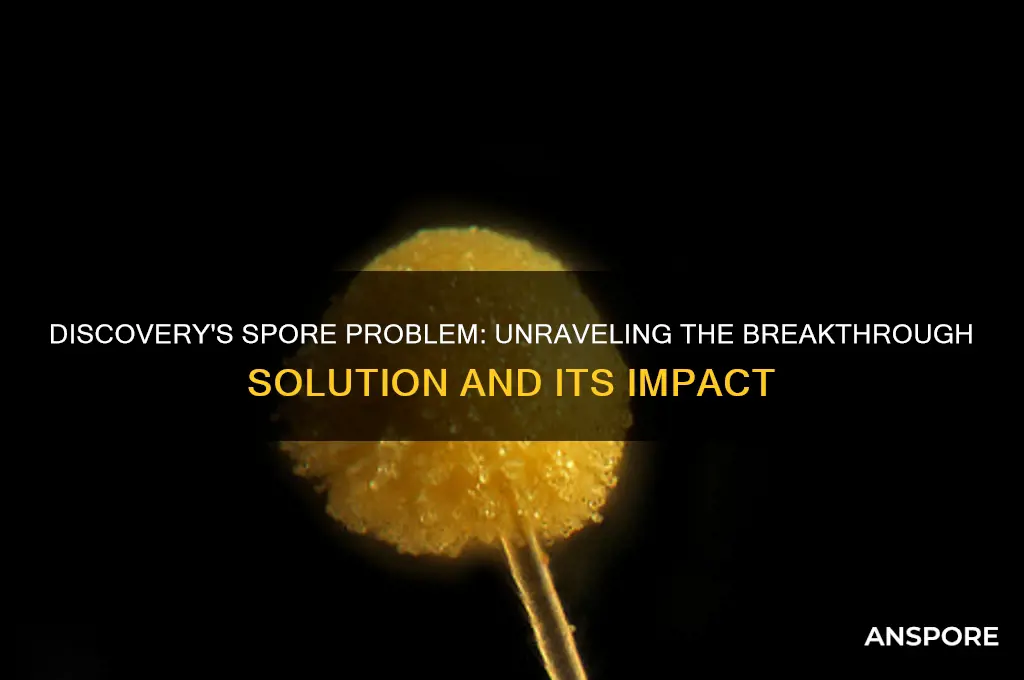 how did the discovery solve its spore problem