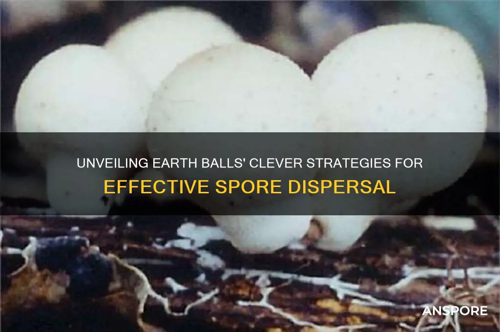 how do common earth ball disperse their spores