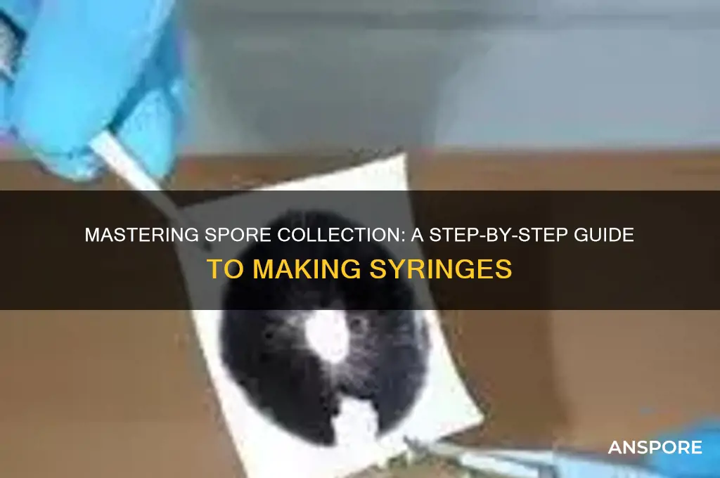 how do i collect spore to make a syringe