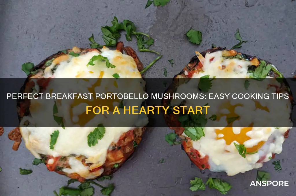 how do i cook large flat mushrooms for breakfast