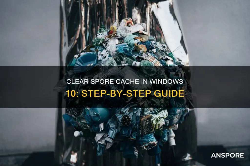 how do i delete the spore cache in windows 10