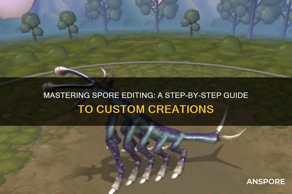 how do i edit in spore