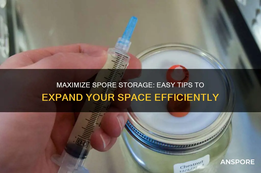 how do i expand storage in spore