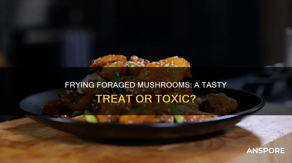 how do i fry mushrooms i found in the woods