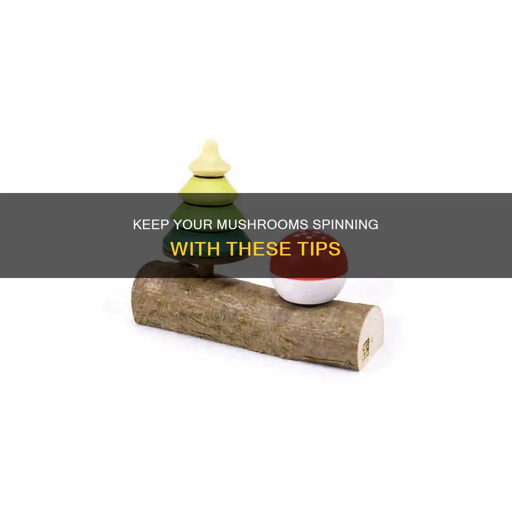 how do i keep the mushroom spinning