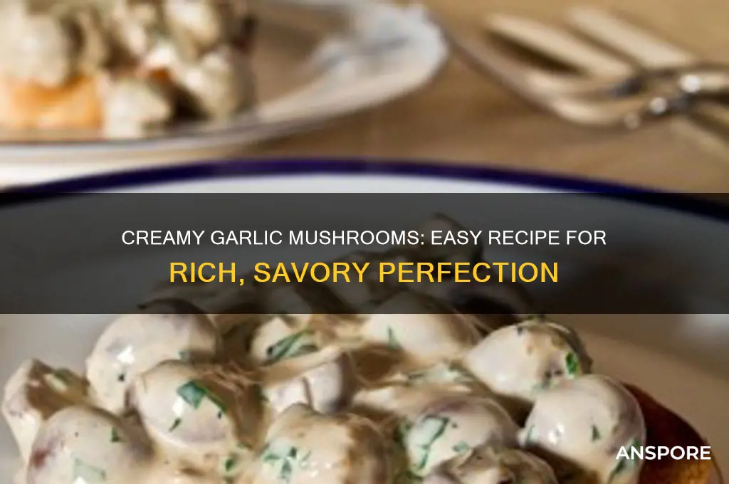 how do i make creamy garlic mushrooms