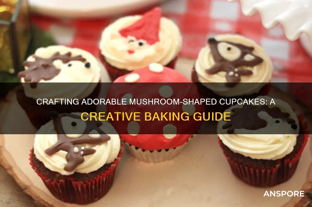 how do i make mushroom shaoed cupcakes