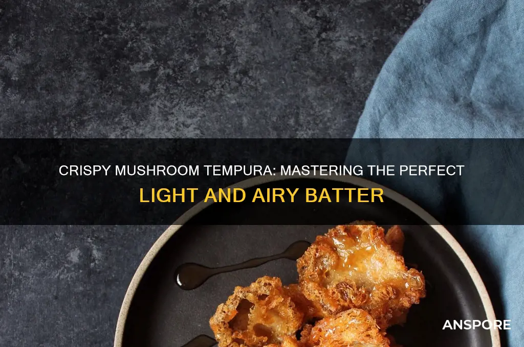how do i make mushroom tempura batter