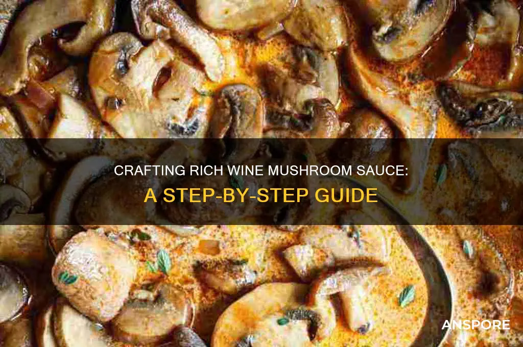 how do i make wine mushroom sauce