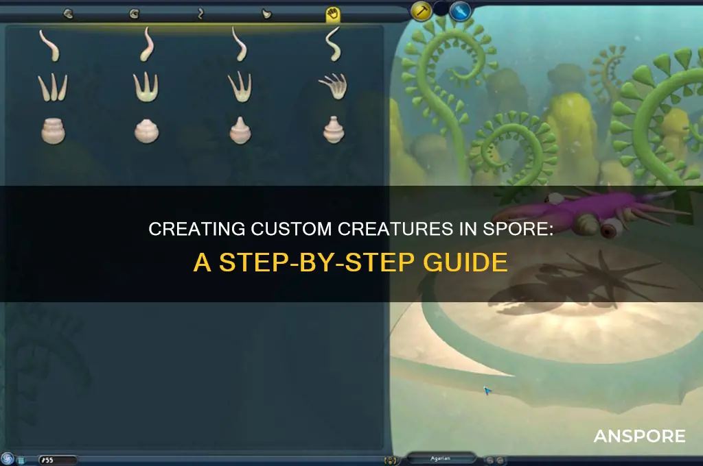 how do i put custom creatures in spore
