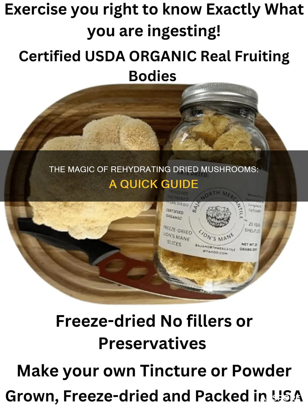 how do i rehydrate dried mushrooms