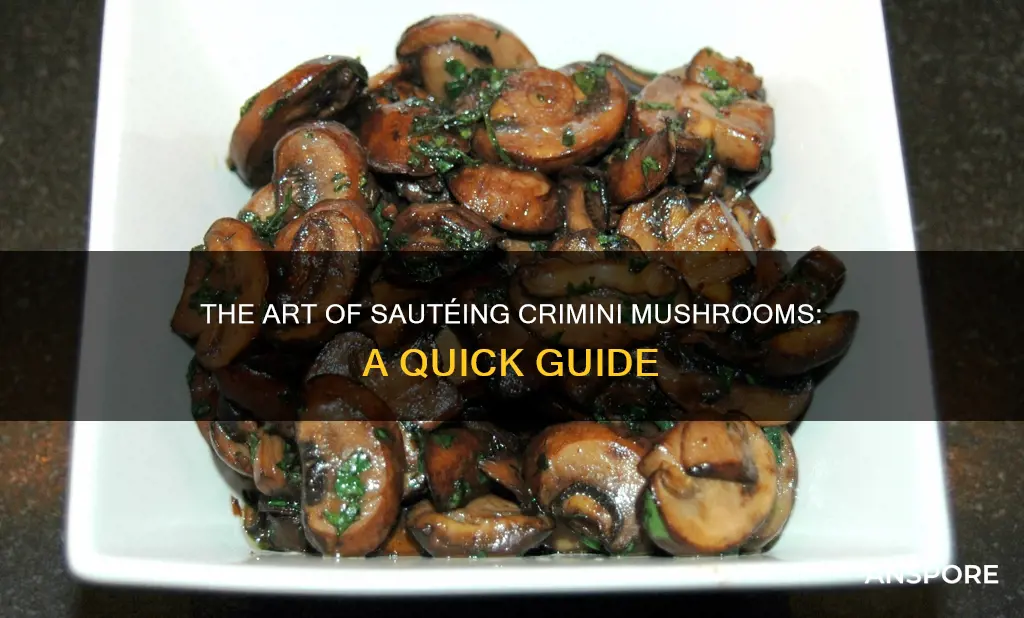 how do i saute crimini mushrooms