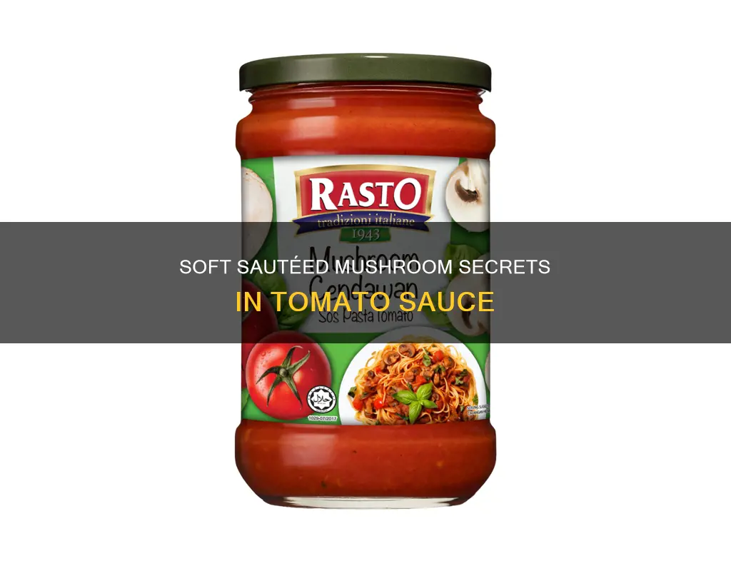 how do i soft sauteed mushrooms in tomato sauce