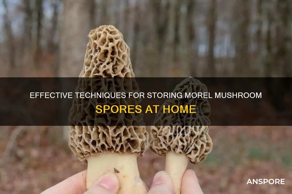 how do i store morel mushroom spores