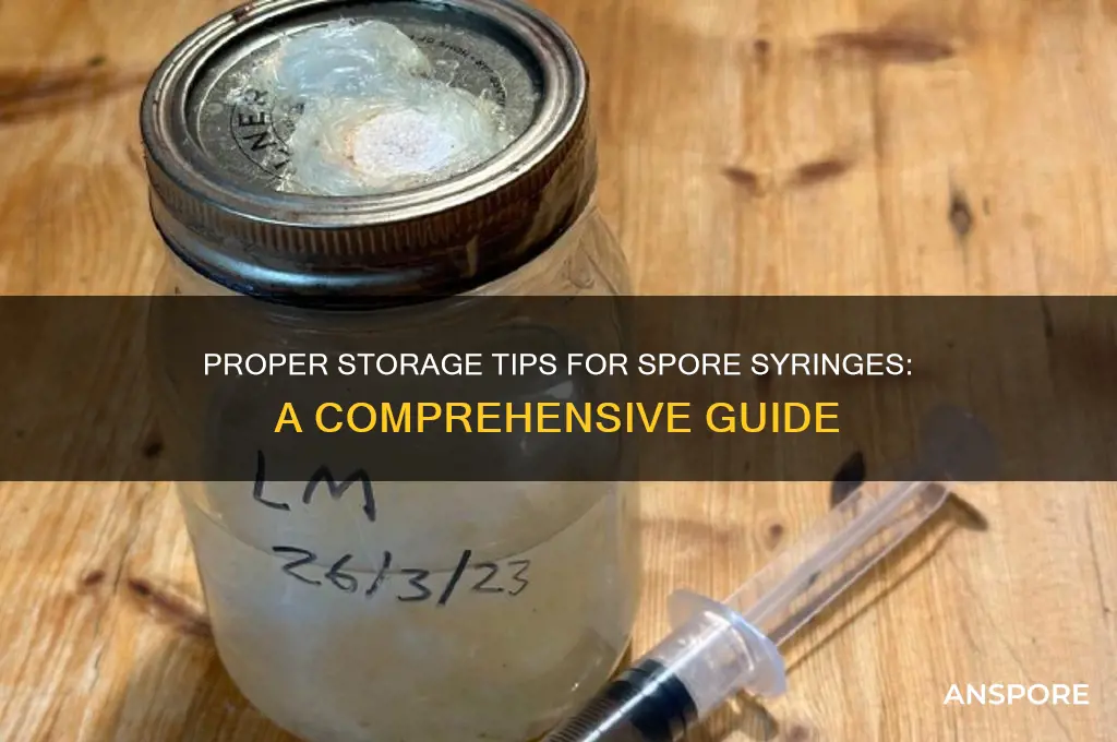 how do i store spore syringes