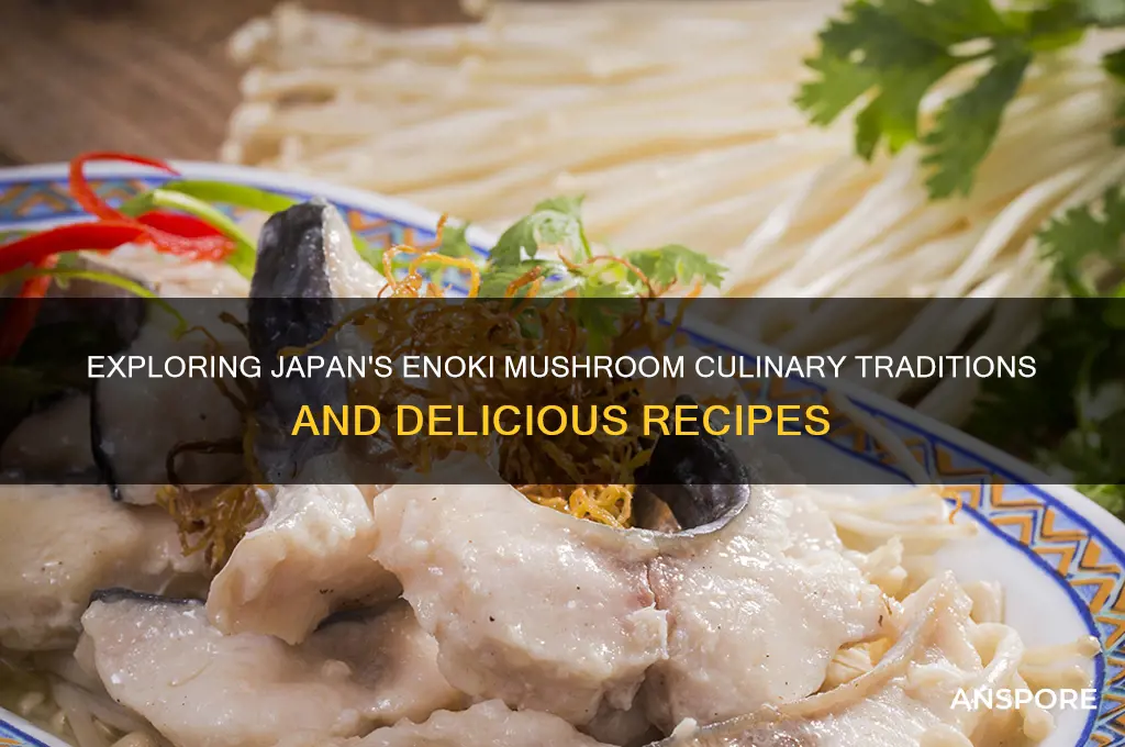 how do japanese eat enoki mushrooms