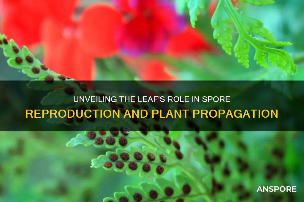 how do leaves reproduce spores