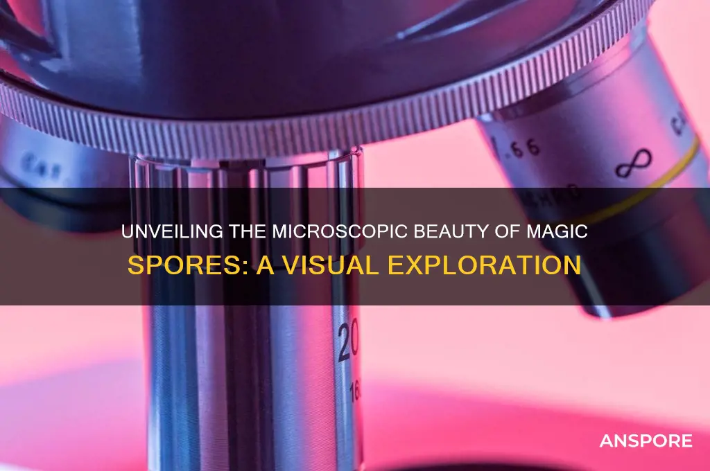 how do magic spores looks like under a microscope