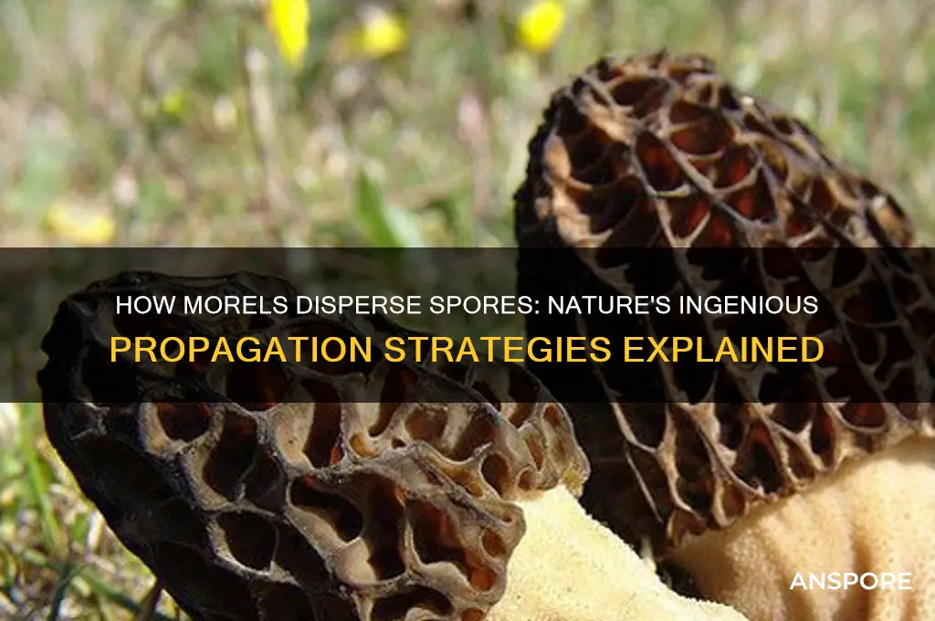 how do morels spread their spores