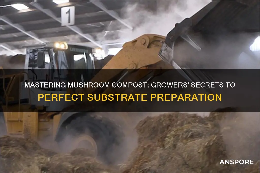 how do mushroom growers make their compost