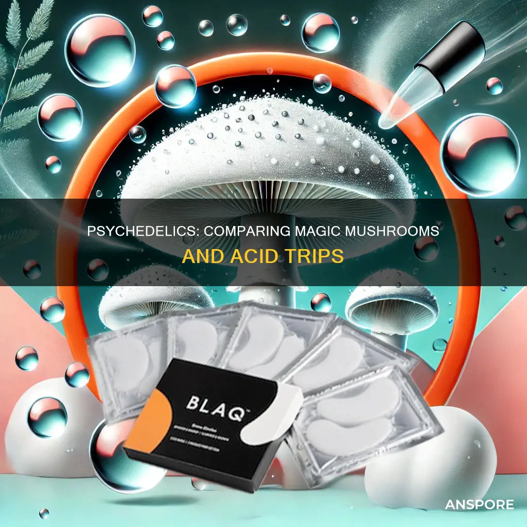 how do mushrooms compared to acid