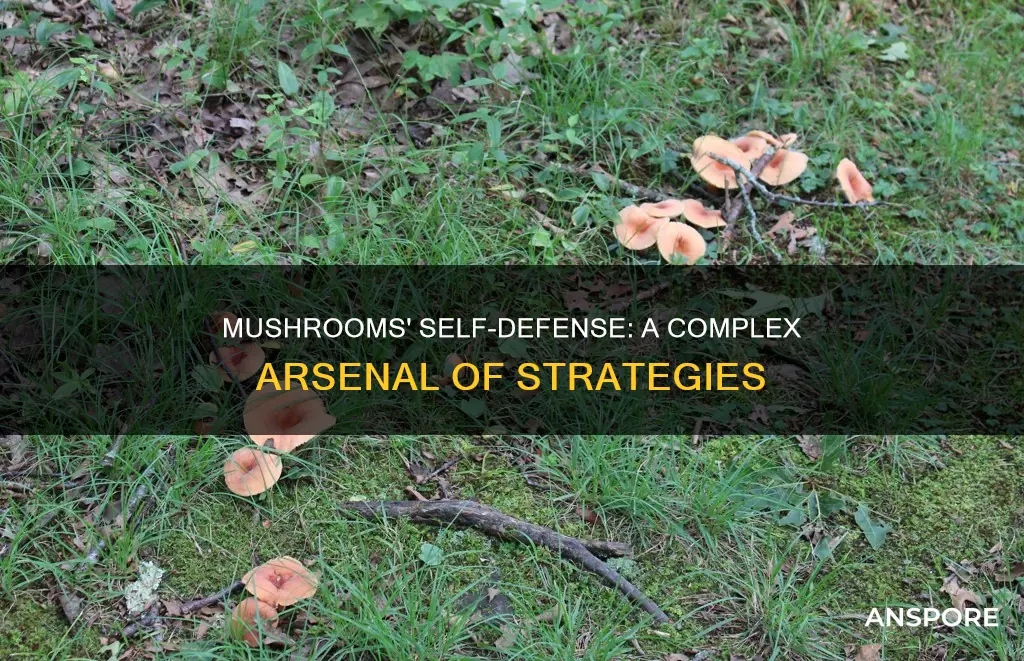 how do mushrooms defend themselves