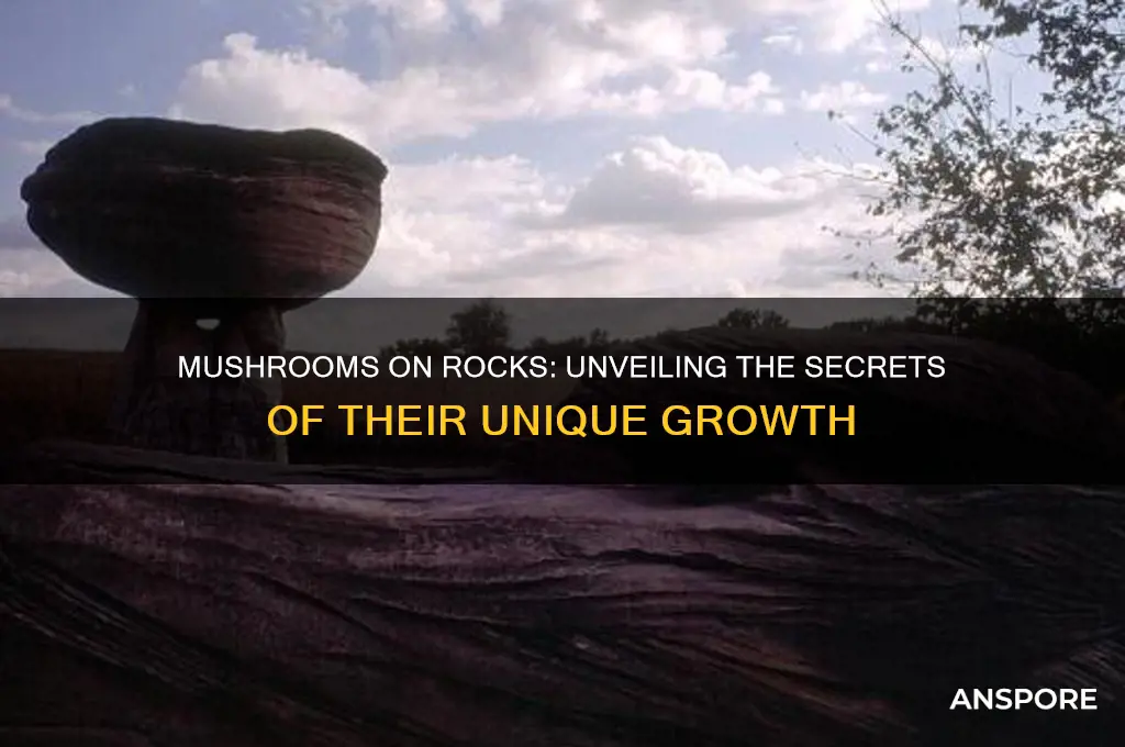 how do mushrooms grow on rocks