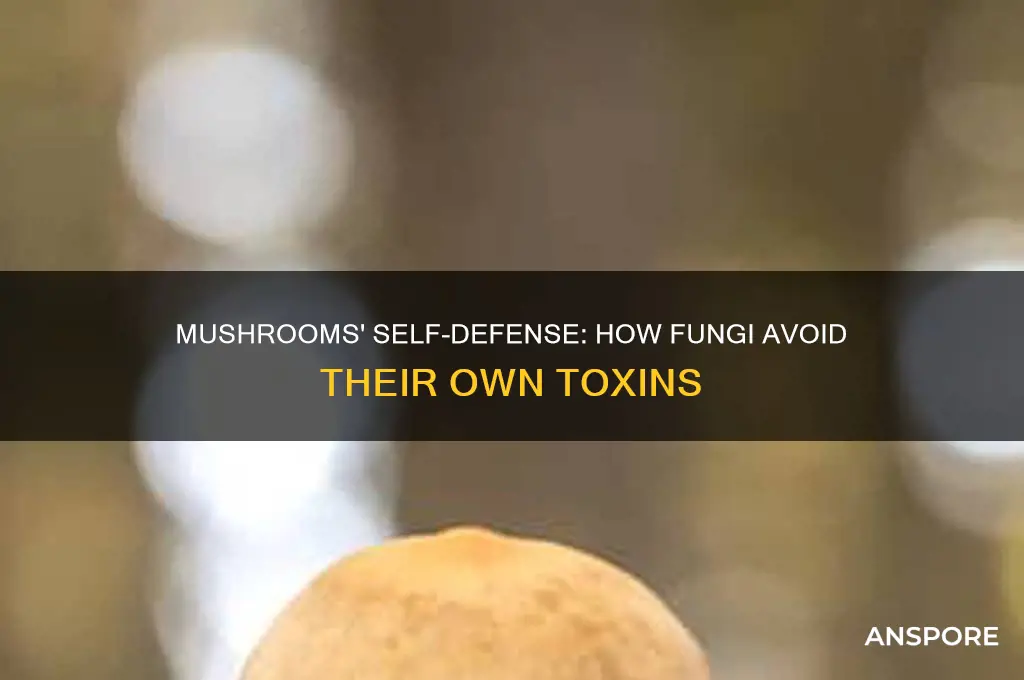 how do mushrooms not poison themselves