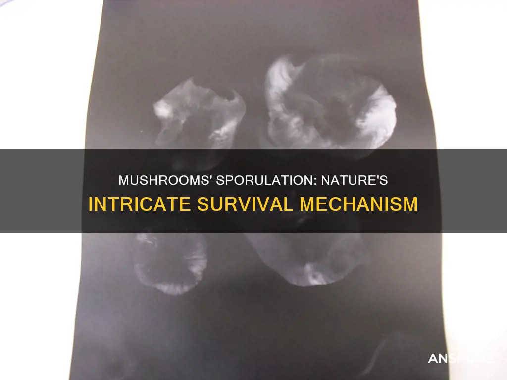 how do mushrooms sporilate