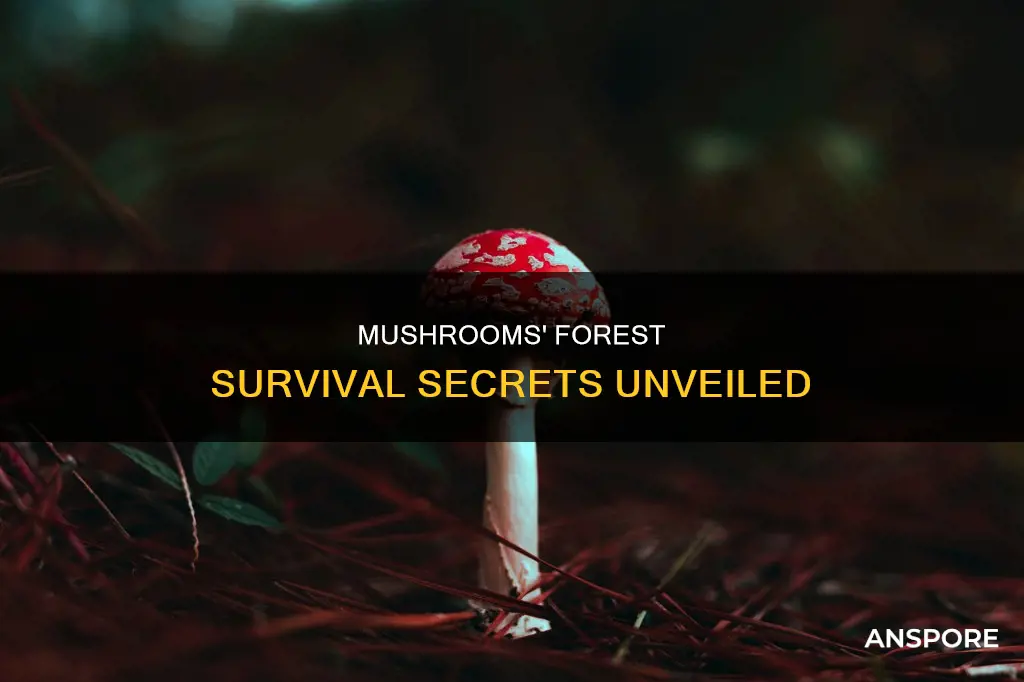 how do mushrooms survive in the forest